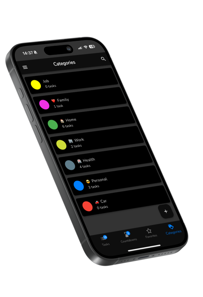 SinceNow days since counter app — task list with history and notes